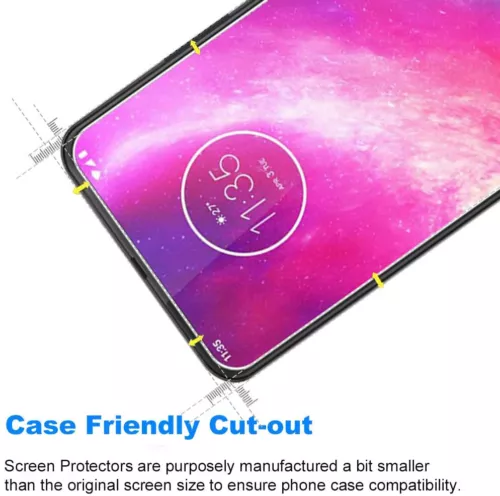 Pack de 2 PROTECTORES DE PANTALLA CRISTAL TEMPLADO PARA MOTOROLA G 5G 2025-9H, aptos para fundas - Imagen 5 de 7