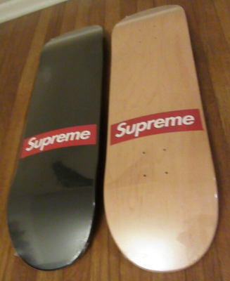 Supreme Routed Box Logo Skateboard ナチュラル