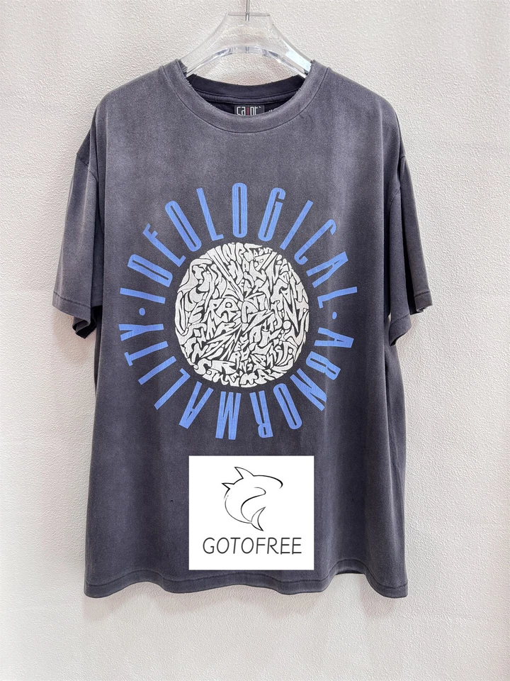 Camiseta GOTOFREE VINTAGE IDEOLÓGICA VERÃO PRETA SANTO PAZ ALGODÃO TOP - Imagem 2 de 4