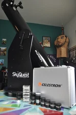 Orion SkyQuest XT6 6" Dobsonian Telescope + Celestron Lens and Filter Kit + Case