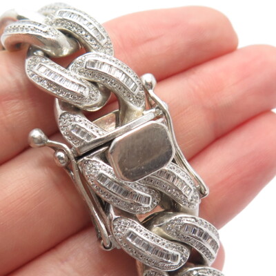 アクセサリー Vintage Silver Heavy Link Chain Bracelet Vintage Heavy Sterling Silver Chunky Curb Link Bracelet - Etsy