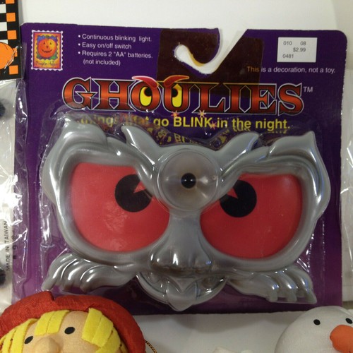 Vintage Halloween Lot 1990's Gibson Ghost Scarecrow, Ghoulies Blinkers, Tumblers - Picture 3 of 10