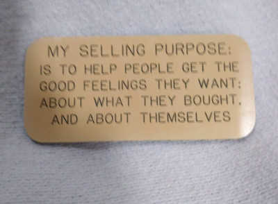 Recognition Express Small Sales Motivation Sign Selling Purpose 1.5'' H x 3.25'' W