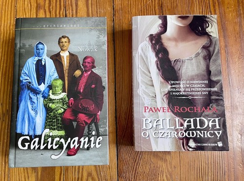 2 Books Polish in Language ,Książki Po Polsku ,Galicyanie,Ballada o Czarownicy