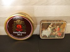 2 alter Blechdosen,Zigaretten&Pfeifentabak,Welta Fleur de Roisin, Mayflower No1