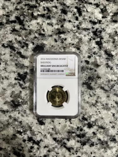 Macedonia 2016 1  Denar  Sheepdog NGC Brilliant Uncirculated