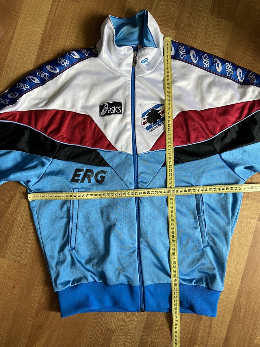 SAMPDORIA 90s VINTAGE FOOTBALL SOCCER TRACKSUIT ASICS sz 44 SAMPDORIA 90s VINTAGE FOOTBALL SOCCER TRACKSUIT ASICS sz 44