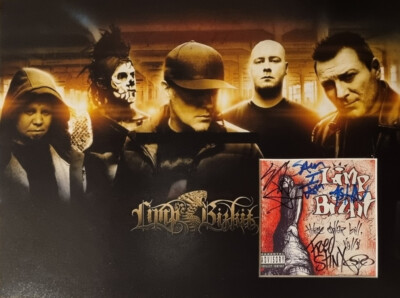 LIMP BIZKIT mehrfach signiert 16x12 Foto Display DREI DOLLAR SCHEIN Y'ALL COA