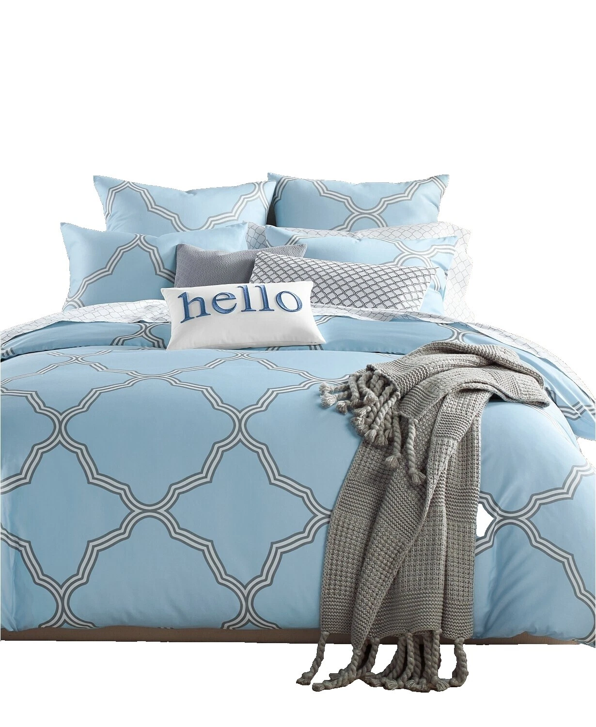 Fundas de Edredón geométrico Charter Club y Juegos de Cama