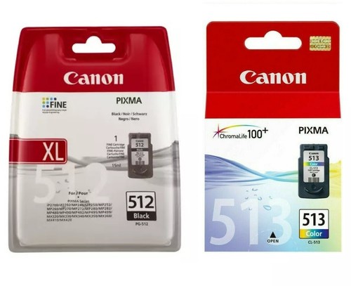 Genuine Original Canon 510 / 512 Black, 511 / 513 Colour Ink Cartridges - Photo 10/10
