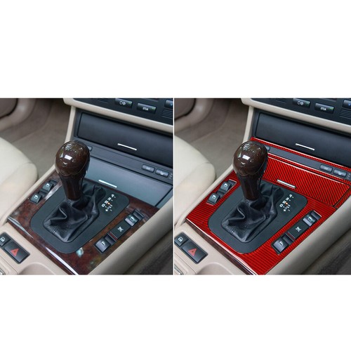 Carbon Fiber Cigarette Lighter Gear Shift Trim For BMW 3 Series E46 1998-05 RHD - Picture 3 of 8