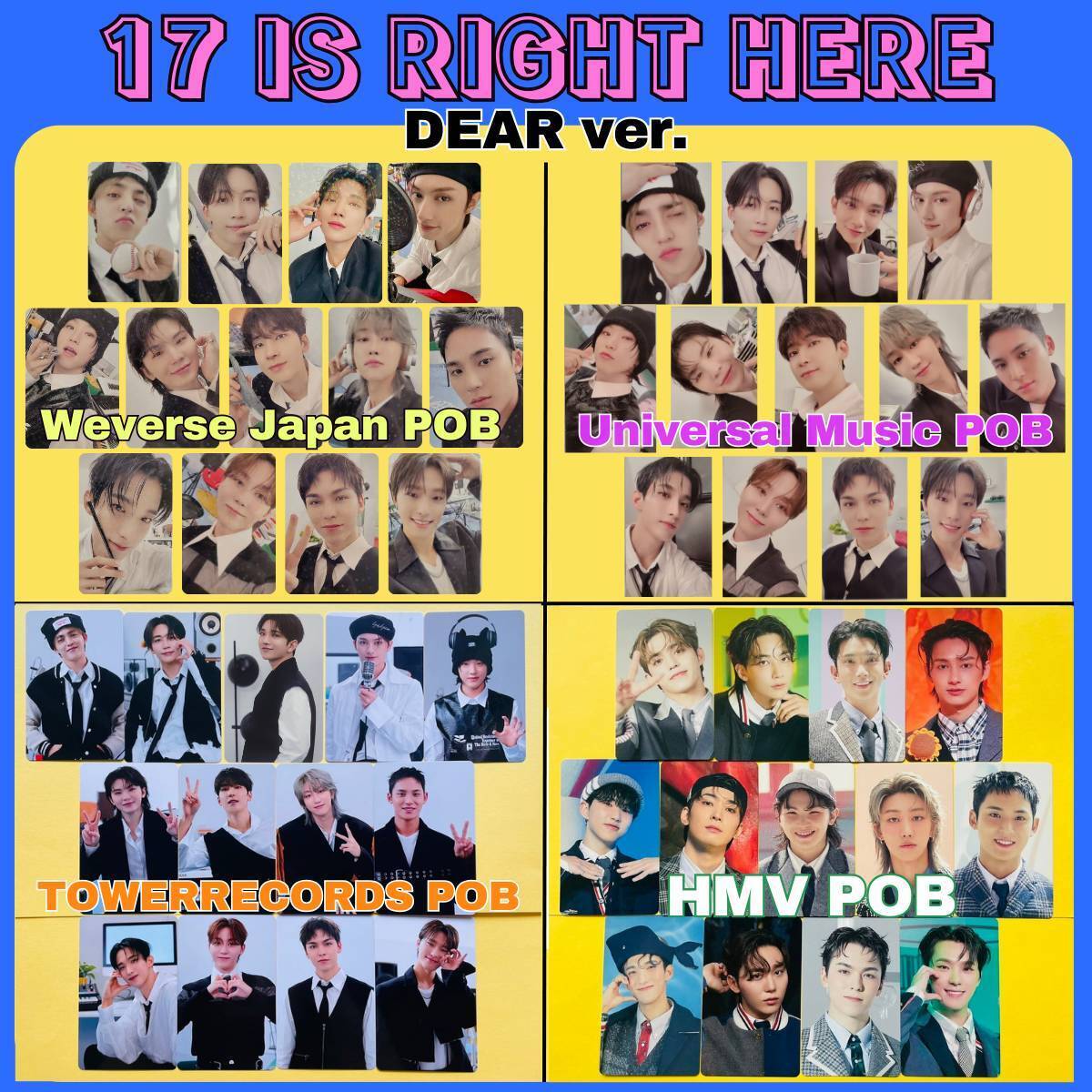SEVENTEEN BEST ALBUM ' 17 IS RIGHT HERE ' DEAR ver. Photo SEVENTEEN BEST ALBUM ' 17 IS RIGHT HERE ' DEAR ver. Photo