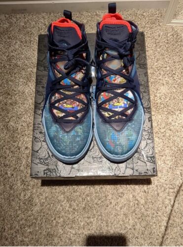 Size 9.5 - Nike LeBron 19 Fast Food - Dutch Blue - Picture 2 of 12