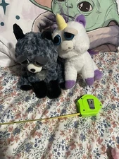 Feisty Pets Tricky Ricky The Silver Fox & UnicornPlush by William Mark Rare 2017