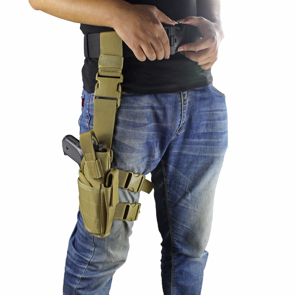 Drop Leg Holster Right Thigh Adjustable Pistol Gun Holster Drop Leg Holster Right Thigh Adjustable Pistol Gun Holster