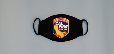 California Dept. Of Forestry Fire Protection Reusable Face Mask Firefighter EMS