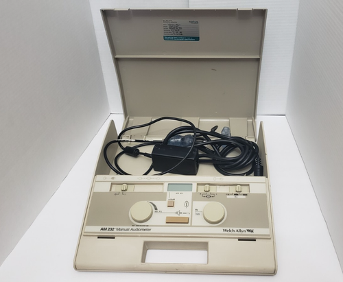 Welch Allyn AM-232 Manual Audiometer with Power Supply