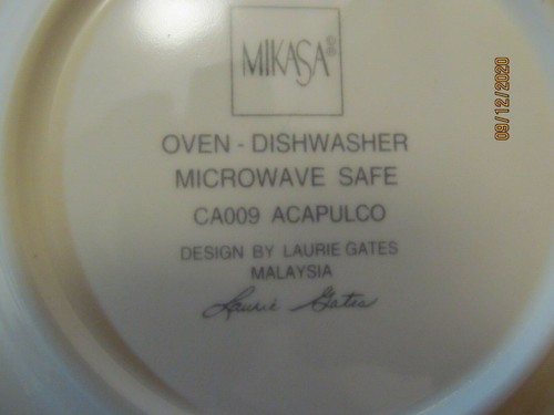 6 Mikasa Acapulco Dessert Plates 6.5" CA009 Laurie Gates - Picture 5 of 5