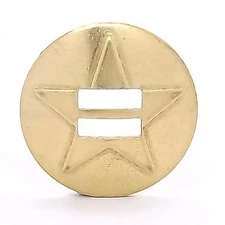 Slotted Star Concho 70/30 Brass 1" 1351-04