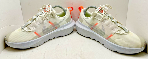 Nike Crater Impact Running Shoes Sneakers White/Orange DB3551-100 Youth Size 7y - Picture 3 of 11