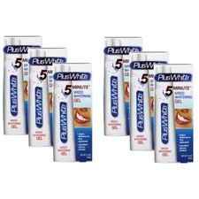 6 Pack Plus White 5 Minute Speed Whitening Gel Enamel Friendly, 2.0 Ounce Each