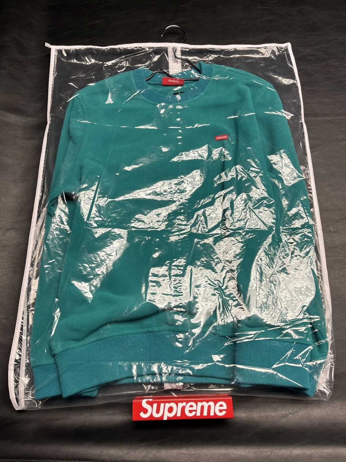 FW16 SUPREME POLARTEC POLAIRE COL ROND SARCELLE taille M NEUF LOGO PETITE BOÎTE