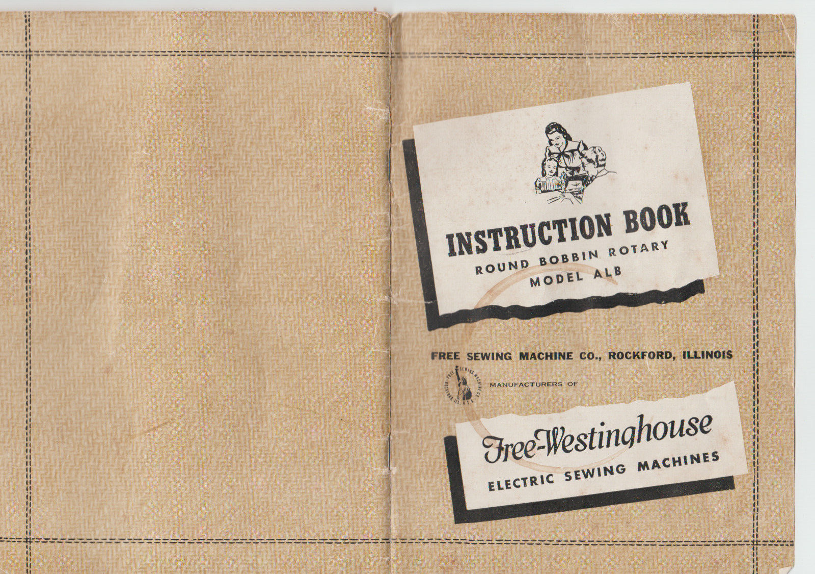 Westinghouse  manual electric rotary sewing parts / directions for use info