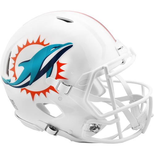 Miami Dolphins Riddell Speed Full Size Authentic Football Helmet - Bild 1 von 4