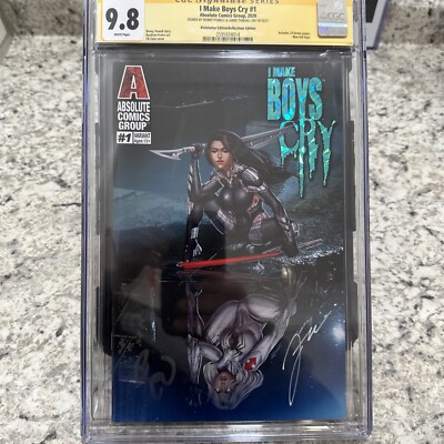 I Make Boys Cry #1 Variant 9.8 Signed By Benny Powell And Jamie Tyndall.