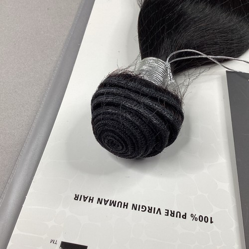 Natural Body 22” Natural Black 100% Pure Virgin Human Hair Extensions - Picture 3 of 7