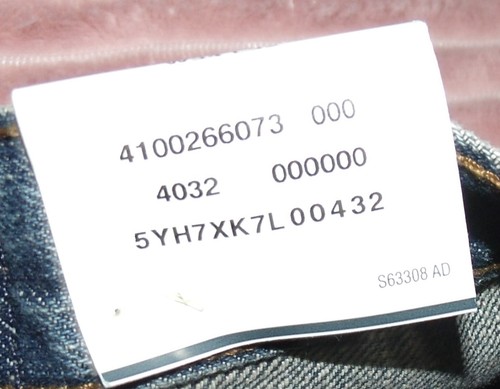 Signature Levi Strauss Slim Straight Light Wash Men's Jeans Size 34x32 NWT - Picture 7 of 8