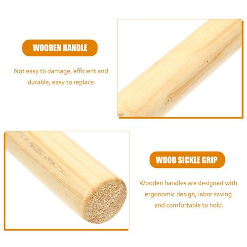 4 Pcs Scythe Wooden Handle Garden Tool Replacement Grip Shovel Handles - Bild 11 von 12
