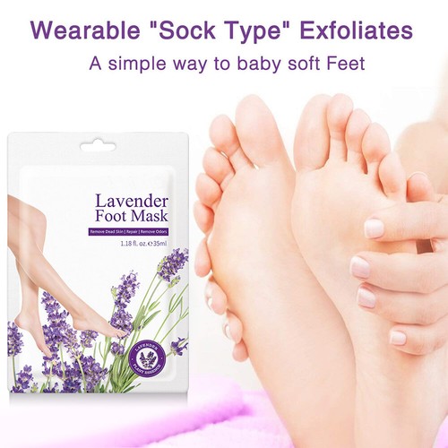 5 Pairs Exfoliating Foot Peel Mask Baby Soft Feet Remove Dead Skin Calluses USA - Picture 3 of 8