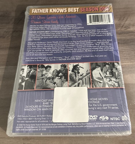 FATHER KNOWS BEST - The Complete First Season Season One DVD NEW/SEALED - Picture 2 of 2