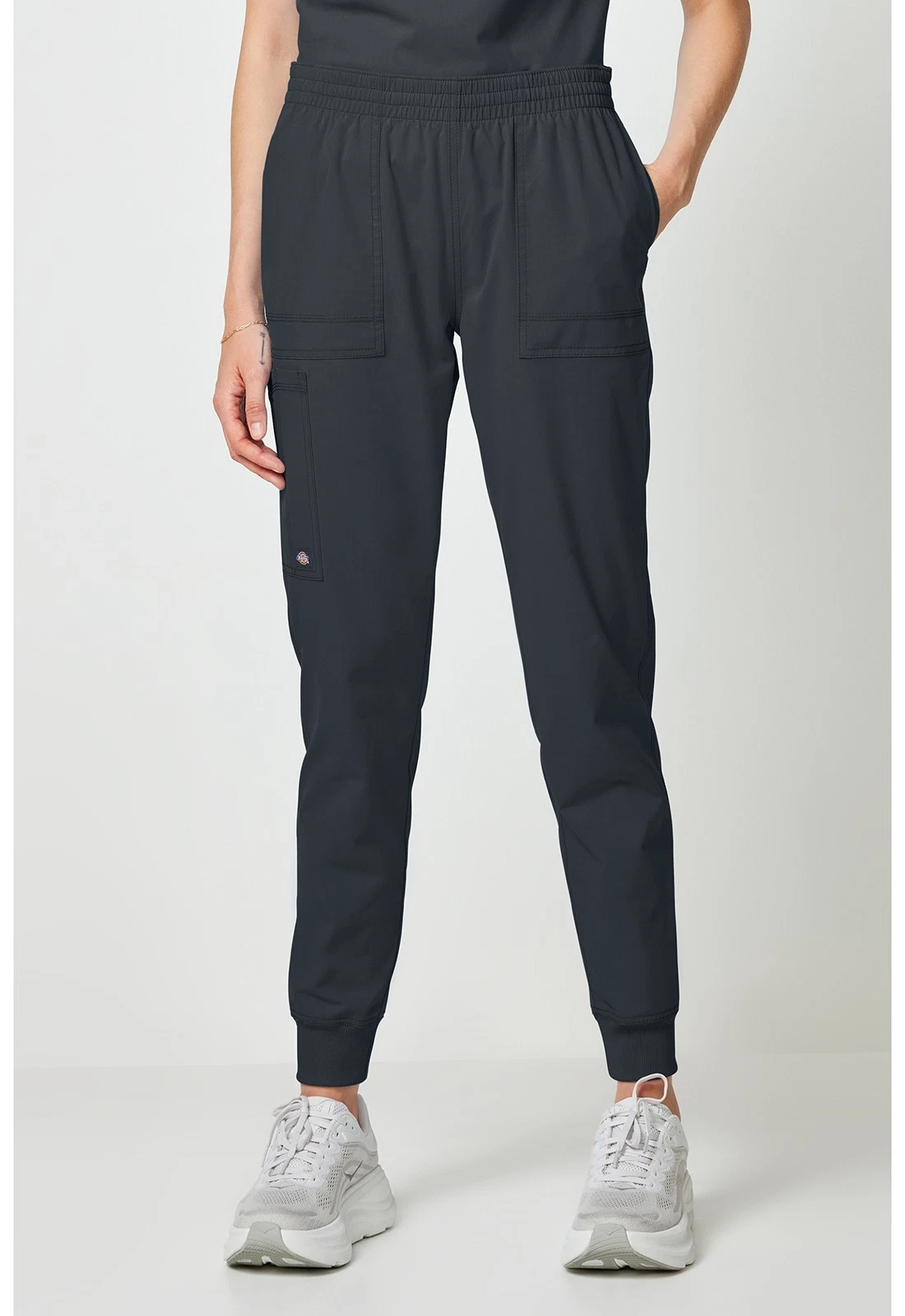 Dickies Women's Scrubs Mid Rise Cargo Jogger Pant DK275 PWTN Pewter Free Ship