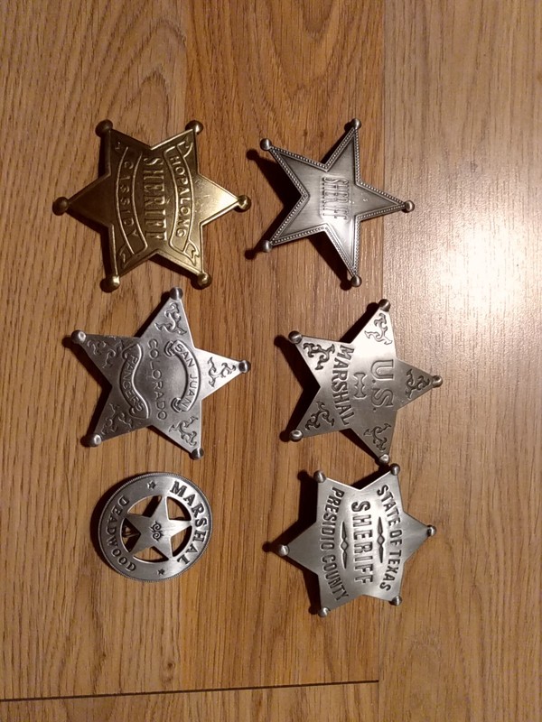 6 Reproduction Kid Badges Hopalong Cassidy