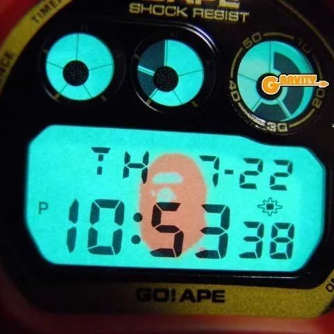 Casio G-Shock DW6900 A Bathing Ape Red campione promozionale campione rosso limitato - Foto 4 di 10