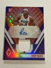 2023-24 Panini Phoenix Duop Reath 82/99 Purple Rookie Patch Auto E1