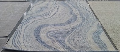 BLUE / IVORY 8'-0'' x 10'-0'' Back Stain Rug, Reduced Price 1172784497 FTV121M-8