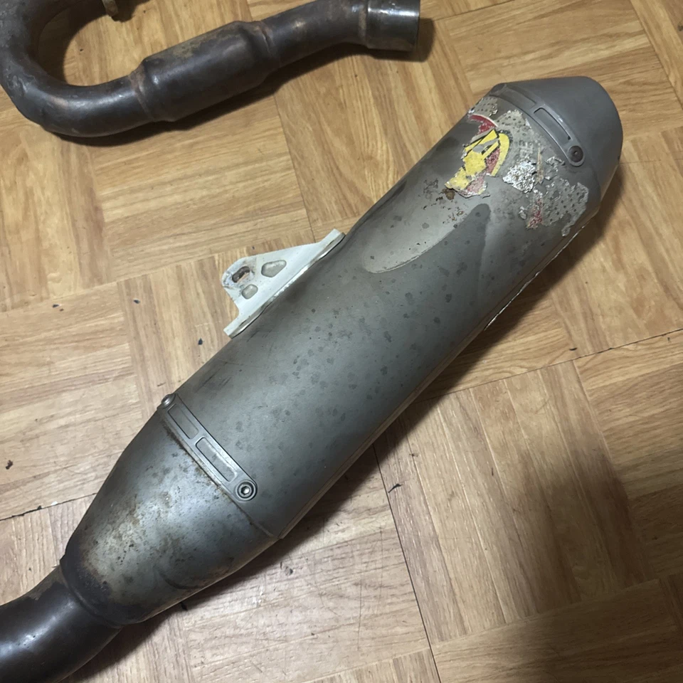 Silenciador silenciador de escape FMF TI Powercore 2008 Kawasaki KX250F cabezal Powerbomb Foto 4 de 4