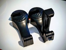 2 Pack Heavy Duty Car Headrest Bag Hooks Carbon Fiber  Phone Holder