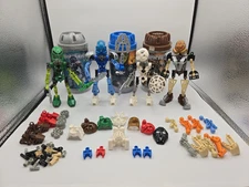 Bionicle Lego Figures And Assorted Parts Lot 2001 2002 Sets Toa Toa Nuva
