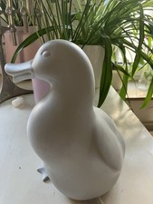 Keramik Gans grau groß