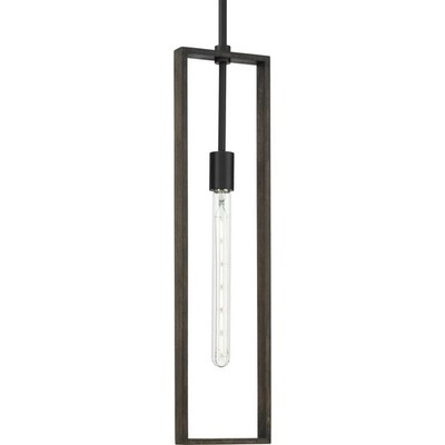 Progress Lighting P500444-31M Boundary, 1 Light, 6 in Pendant - Matte Black