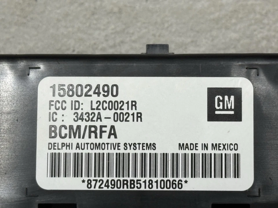 Módulo de control de carrocería Chevy Colorado GMC Canyon 2005-2006 BCM 15802490 programado Foto 3 de 4