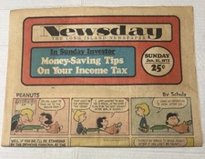Newsday New York Newspaper Comic Cartoon Section Only Vintage 1973 January 21