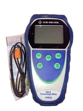 Digi-Sense Temp-10 Type K Thermocouple Thermometer, 1-Channel, Used, Probe