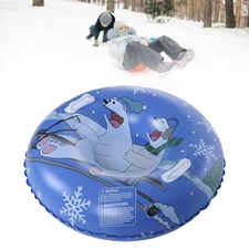 Inflatable Snow Tube with Sturdy Handles for Outdoor Sledding Excitement 36 Inch