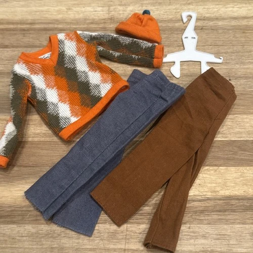 Vintage Ken 1964 ‘Roller Skate Date’ Outfit #1405 Sweater Pants Hat Mattel