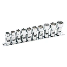 Powerbuilt 641715 - 10-Pc 3/8" Drive Metric U-Joint Socket Set